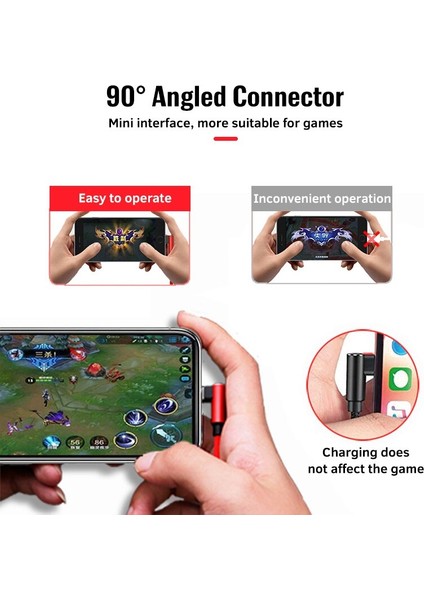Fonken Mikro USB Kısa Kablo 90 Derece Telefon Şarj Aleti Kablosu USB C 25CM Mini Şarj Kablosu Xiaomi Samsung Için Android Şarj Cihazı (Yurt Dışından)