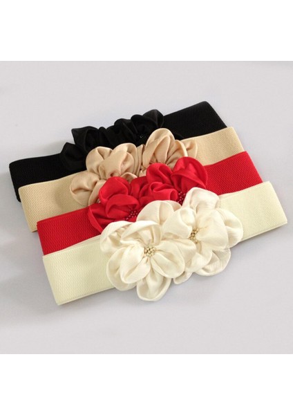 Kemer Kadınlar Için Bayan 2020 Moda Çiçekler Dantel Elastik Streç Bel Kemeri Geniş Elastik Kemerler Kız Elbise Aksesuarları (Yurt Dışından)