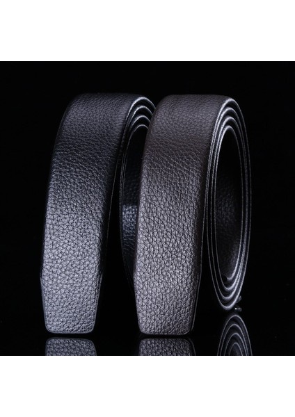 Tam Tahıl Deri Kemer Hiçbir Toka Kemer Siyah Lüks Hakiki Deri Otomatik Kemerler Kayışı Erkekler Şerit Bel Kemeri Kemer (Yurt Dışından) fiyatları