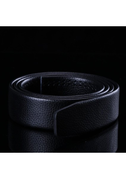 Tam Tahıl Deri Kemer Hiçbir Toka Kemer Siyah Lüks Hakiki Deri Otomatik Kemerler Kayışı Erkekler Şerit Bel Kemeri Kemer (Yurt Dışından) fırsatları