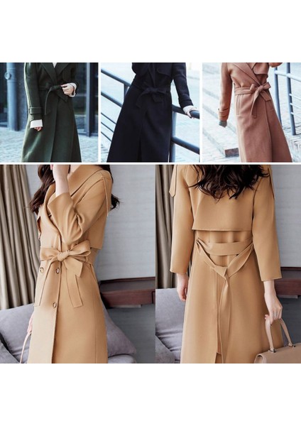 Moda Kazak Klasik Ceket Yün Kuşak Palto Kemer Suni Yün Ceket Kemer (Yurt Dışından) fırsatları