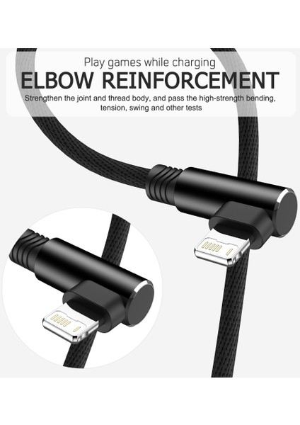 90 Derece USB Kablosu iPhone 13 12 11 Pro Max Xs x Xr 6 6s 7 8 Se iPad Mini Hızlı Şarj Veri Kablosu Cep Telefonu Şarj Cihazı Teli (Yurt Dışından) indirimleri