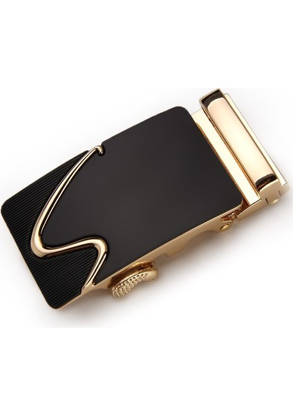 Moda Lüks Altın Alaşım Otomatik Pu Kemer Tokaları MEN39S Erkekler Için Bel Kemerleri Pantolon Kemer Tokaları 3.5 cm Erkek Kemer (Yurt Dışından) indirimleri