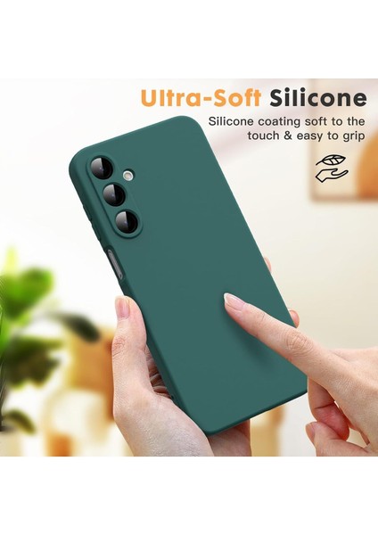 Samsung Galaxy A26 Silikon Kılıf Yumuşak Kılıf Korumalı Kılıf Düz Renk - Haki modelleri