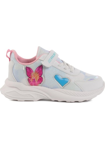 Beyaz-Bebe Mavisi Çocuk Spor Ayakkabı Ruffon 2340 F modelleri