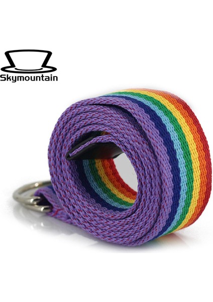 Skymountain D Halkalı Kemer Renkli Şerit Tasarımlı Metal Çift Halkalı Toka (Yurt Dışından) indirimleri