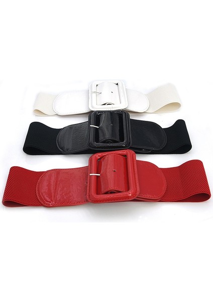 Artı Boyutu Streç Kadın Kemer Siyah Geniş Elbise Elbise Elastik Kuşak Büyük Kemer Korse Cinturon Mujer (Yurt Dışından) modelleri