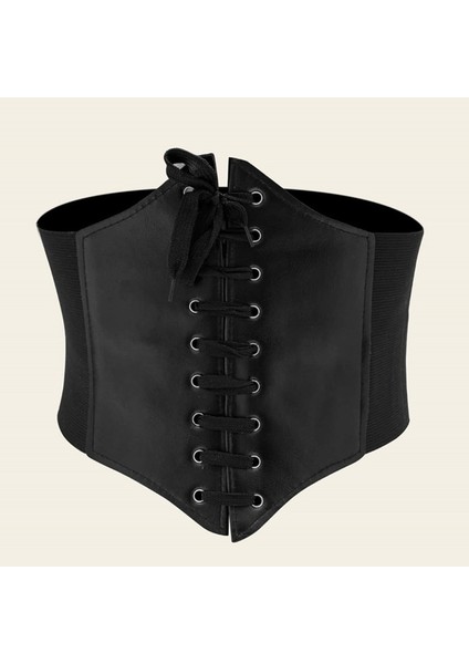 Artı Boyutu Streç Kadın Kemer Siyah Geniş Elbise Elbise Elastik Kuşak Büyük Kemer Korse Cinturon Mujer (Yurt Dışından) indirimleri