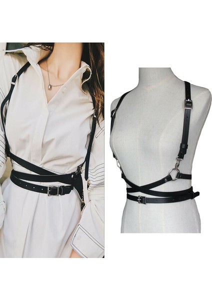 Kemerler Abd Demeti Gotik Lolita Kadın Jartiyer Moda El Yapımı Deri Karoseri Demeti Giyim Aksesuarları (Yurt Dışından)