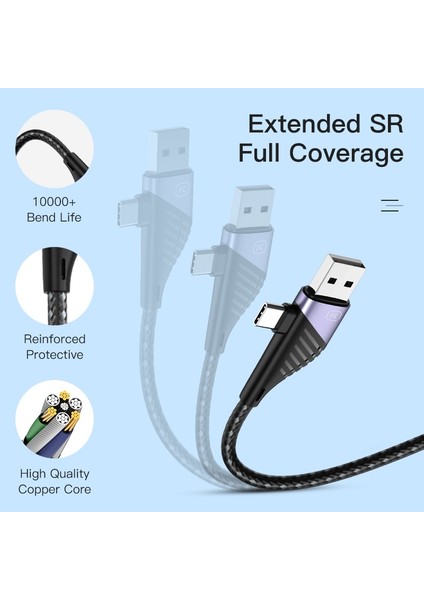 Kuulaa USB C'den USB Tip C'ye Yıldırım Kablosu Pd 65W 20W Hızlı Şarj Şarj Kablosu iPhone 12 11 Pro Max Huawei Samsung Kablosu (Yurt Dışından)