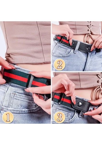 Görünmez Kemer Tokası Olmadan Elastik Kemerler Kadınlar Için Streç Erkek Kot Cintos Genişletilebilir Çocuk Erkek Kız Cinturon Mujer Sihirli (Yurt Dışından) modelleri