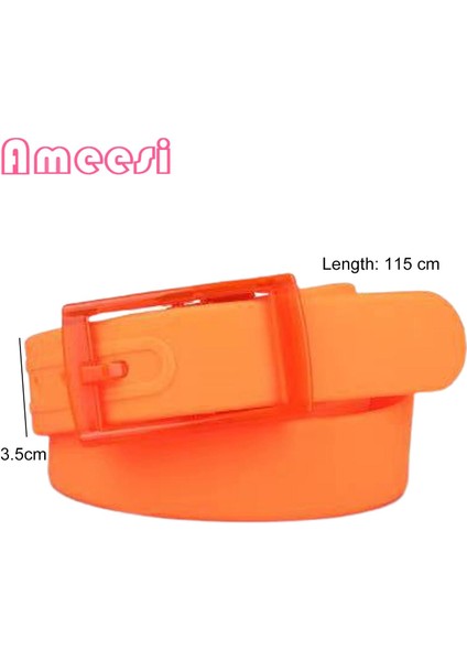Ameesi Tokalı Kemer Önceden Delikli Unisex Silikon Çevre Dostu Plastik Kemer (Yurt Dışından) fiyatları
