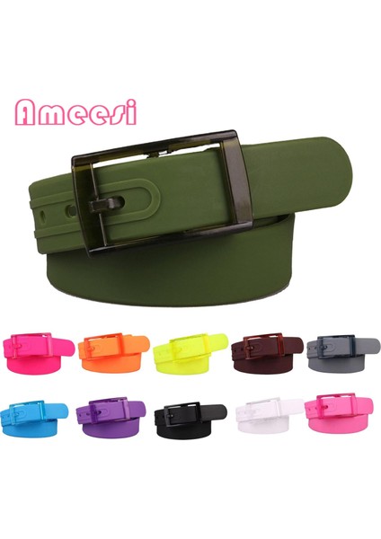 Ameesi Tokalı Kemer Önceden Delikli Unisex Silikon Çevre Dostu Plastik Kemer (Yurt Dışından) modelleri