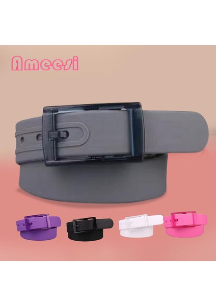 Ameesi Tokalı Kemer Önceden Delikli Unisex Silikon Çevre Dostu Plastik Kemer (Yurt Dışından) indirimleri