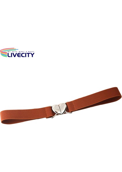 Bayan Kemer Geniş Kadın Aşk Tokası Esnek Kemer Kayışı (Yurt Dışından)