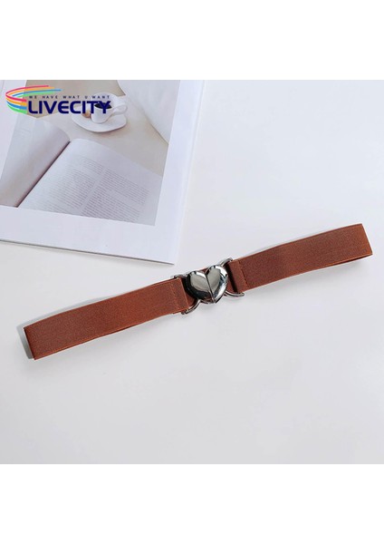 Bayan Kemer Geniş Kadın Aşk Tokası Esnek Kemer Kayışı (Yurt Dışından) modelleri