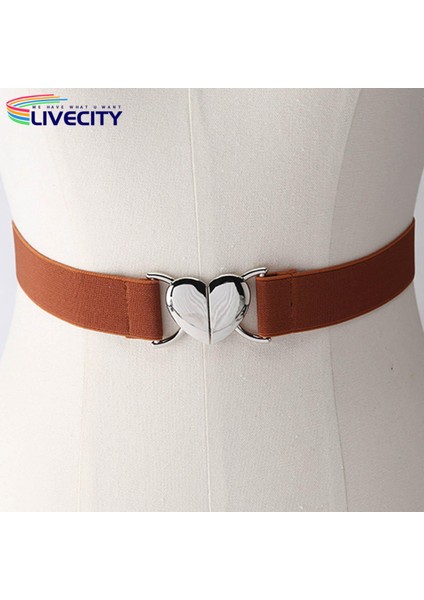 Bayan Kemer Geniş Kadın Aşk Tokası Esnek Kemer Kayışı (Yurt Dışından) fırsatları