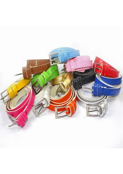 1 Adet Kadın Moda Şeker Renk Ince Pu Deri Bel Blets Toka Kemer Çok Renkli Bayan Ince Kemer Belting Sapanlar (Yurt Dışından) fiyatları