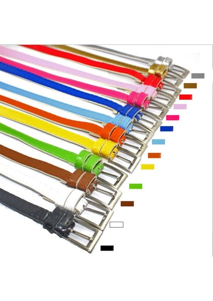 1 Adet Kadın Moda Şeker Renk Ince Pu Deri Bel Blets Toka Kemer Çok Renkli Bayan Ince Kemer Belting Sapanlar (Yurt Dışından) fırsatları