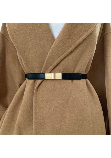 Moda Pu Deri Ince Kemer Kadınlar Için Elastik Kemer Streç Sarma Toka Bel Kemeri Elbise Kazak Aksesuarları Cinturon Mujer (Yurt Dışından) modelleri