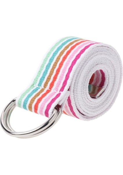 Bel Kemeri Metal Toka Çift Yüzük Naylon Kanvas Kayış Rahat Moda Kemer Damla Gemi (Yurt Dışından)