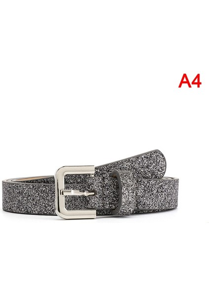 Moda Basit Kadın Parlak Bel Kemeri Tokası Patchwork Ayarlanabilir Kemer Chic Sokak Şıklığı Bayan Kadın Bel Kemerleri 105X1.8CM (Yurt Dışından) indirimleri