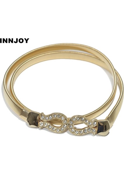 Elastik Kemerler Kadın Kız Streç Sıska Bel Kemeri Taklidi Dekorasyon Düğün Tasarımcısı Metal Kadın Cinturones Para Mujer (Yurt Dışından) fiyatları