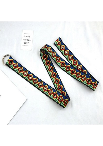 Moda Etnik Tarzı Kanvas Kemer Kadın Metal Toka Bohemian Bel Kemeri Kadın Kız Elbise Kot Kemer (Yurt Dışından) indirimleri