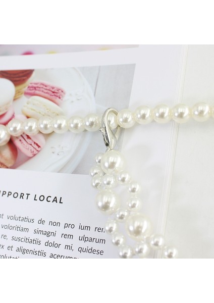 Bayanlar Ayarlanabilir Inci Zincir Kemer Moda Kadın Lüks Marka Tasarım Basit Tarzı Dekor Elbise Ince Sıska Bel Kemeri (Yurt Dışından) indirimleri