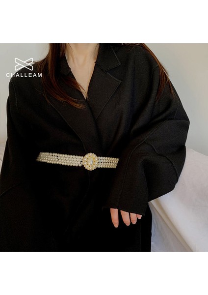 Kadın Inciler Kemer Moda Zarif Rhinestones Kristal Elastik Zincir Kemerler Elbise Lüks Marka Tasarımcısı Bel Kemeri 159 (Yurt Dışından) modelleri