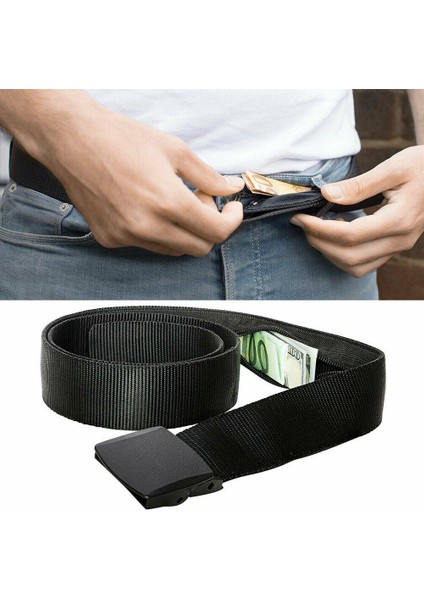 Seyahat Güvenlik Kemeri Gizli Para Kesesi Para Cüzdanı Cebi Bel Kemeri Kasası (Yurt Dışından) indirimleri