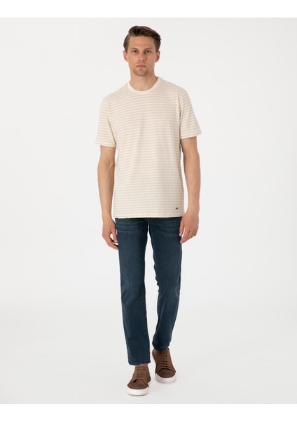 Erkek Mavi Straight Fit Jean Pantolon 50302655-VR036