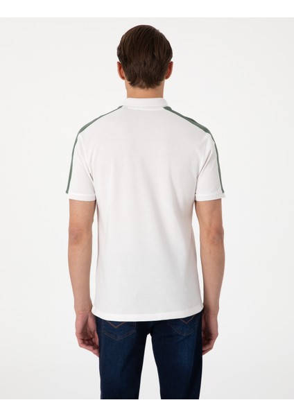 Erkek Haki Kol Detaylı Slim Fit Polo Yaka Tişört 50307520-VR027 indirimleri