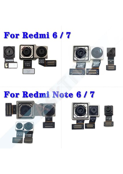 Orijinal Küçük Ön Kamera Flex Xiaomi Redmi Için Not 6 6A 7 7A Pro Artı Ana Büyük Arka Arka Kamera Modülü Şerit Flex Kablo (Yurt Dışından)