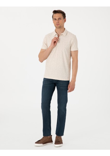 Erkek Bej Slim Fit Tişört 50303869-VR011 fırsatları
