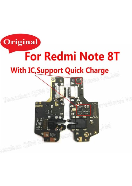 Orijinal Xiaomi Redmi Için Not 8 8t Pro Mikrofon USB Şarj Portu Kurulu Flex Kablo Konnektör Parçaları (Yurt Dışından)