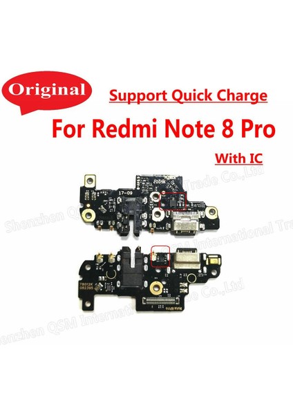 Orijinal Xiaomi Redmi Için Not 8 8t Pro Mikrofon USB Şarj Portu Kurulu Flex Kablo Konnektör Parçaları (Yurt Dışından)