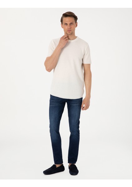 Erkek Lacivert Slim Fit Jean Pantolon 50309014-VR033