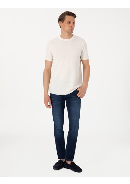 Erkek Lacivert Slim Fit Jean Pantolon 50309014-VR033