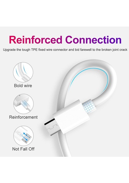 Orijinal Mikro USB Kablosu Hızlı Şarj Xiaomi 3 Redmi Not 5 4 Pro Android Cep Telefonu Veri Kablosu Samsung S7 S6 Şarj Cihazı (Yurt Dışından) fiyatları