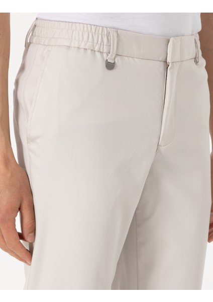 Erkek Bej Ex. Slim Fit Kumaş Pantolon 50306174-VR011