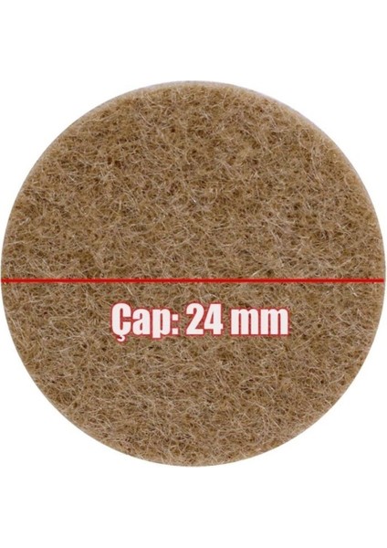 Masa Sandalye Parke Zemin Koruyucu Keçe Yapışkanlı 24 mm (32'li Paket) Weiss modelleri