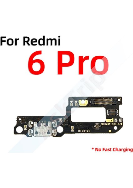 Orijinal Hızlı Şarj USB Şarj Aleti Kurulu Bağlantı Noktası Konektörü Mic Dock Flex Kablo Xiaomi Redmi Için Not 6 7 6A 7A Pro Artı Dock (Yurt Dışından)