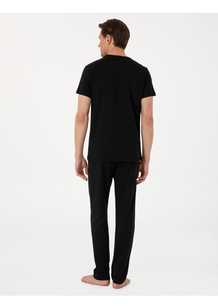 Erkek Siyah Kısakol Pijama Takımı 50314417-001 indirimleri