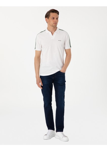 Erkek Koyu Lacivert Slim Fit Jean Pantolon 50308930-VR100