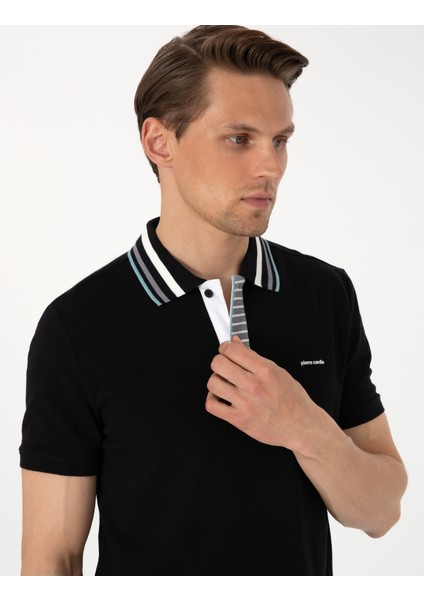 Erkek Siyah Slim Fit Tişört 50304013-VR046 fiyatları