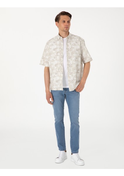 Erkek Açık Mavi Slim Fit Jean Pantolon 50302721-VR003