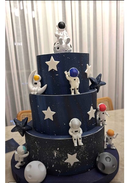 Astronotlar,yıldızlar,meteor Pasta Süsü,oyuncak