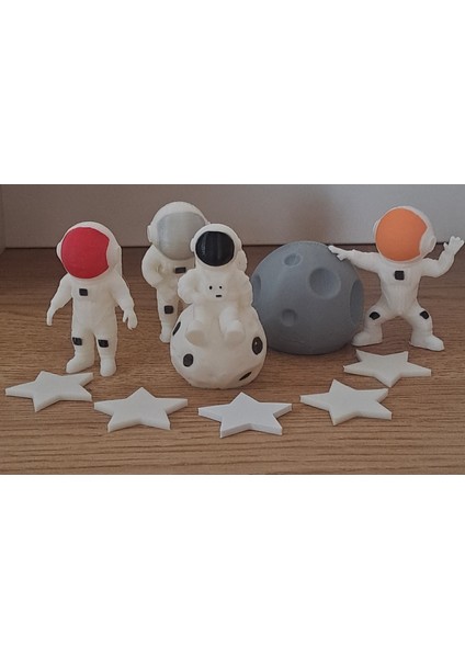 Astronotlar,yıldızlar,meteor Pasta Süsü,oyuncak