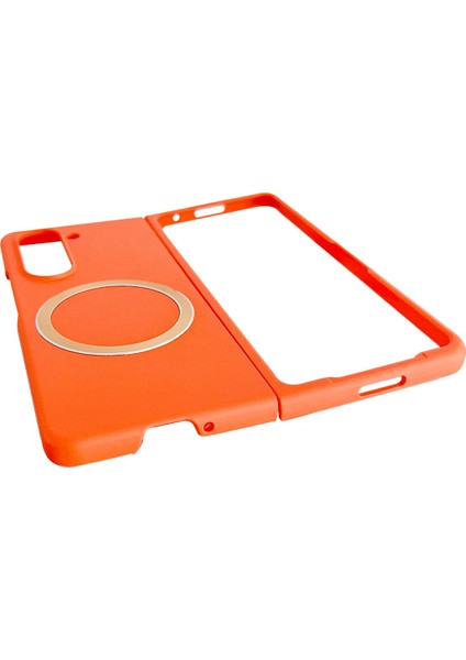 Samsung Galaxy Z Fold 5 Kılıf Mata Fold Kapak - Sierra Blue Mrayd